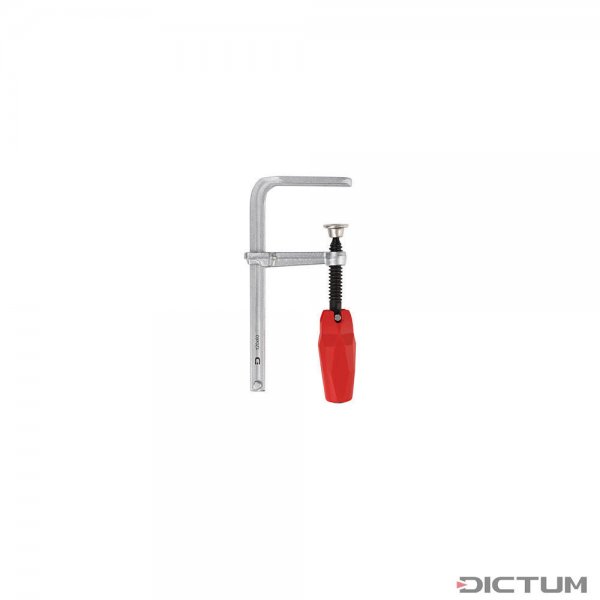 DICTUM All-steel Bar Clamp, Pivot Handle for Guide Rails, Jaw Opening 120 mm