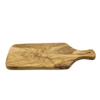 Planche à découper en bois d’olivier avec poignée, grande