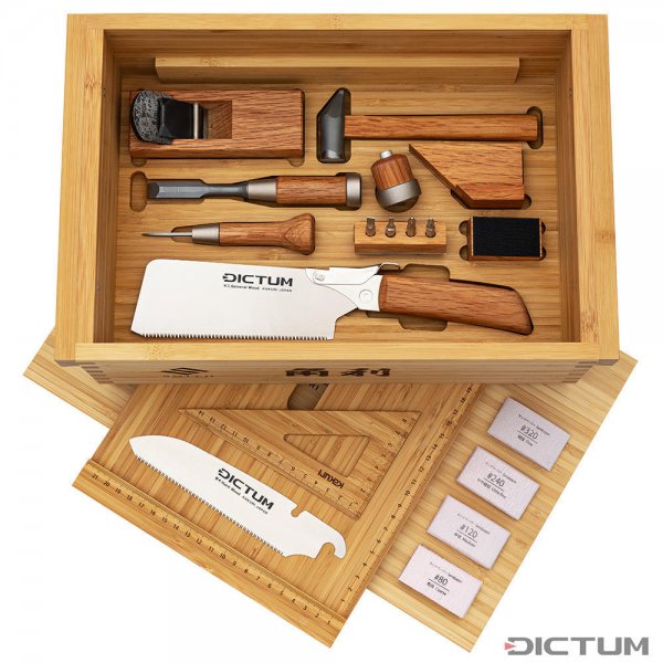 Caja de herramientas japonesa, con equipamiento, 36 piezas