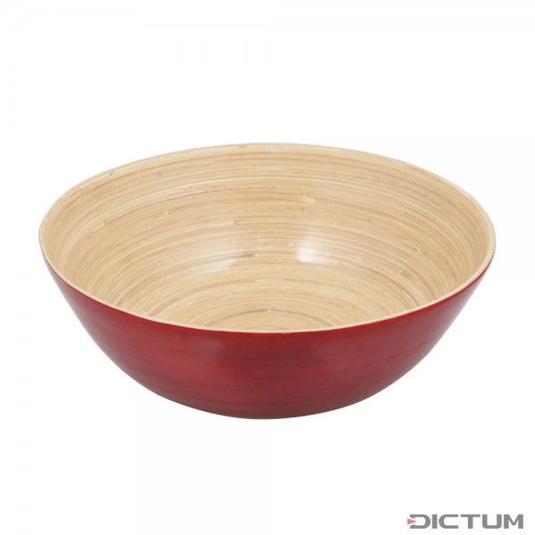 Bamboo Bowl Shallow, Red