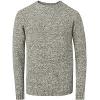 Men's British Wool Men's British Wool Sweater, Grey Beige, Size S
