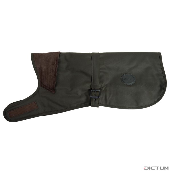 Manta encerada para perros Barbour, verde oliva, talla L