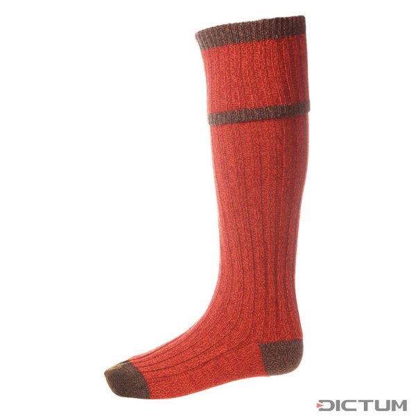 Pánské lovecké ponožky House of Cheviot KYLE, podzimní záře, velikost M (42 - 44