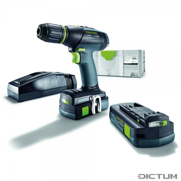 Festool 充电钻/起子 T 18+3 锂电 3.1-Compact S 特别版