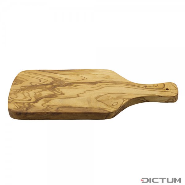 Tagliere in legno d’ulivo con maniglia, piccola