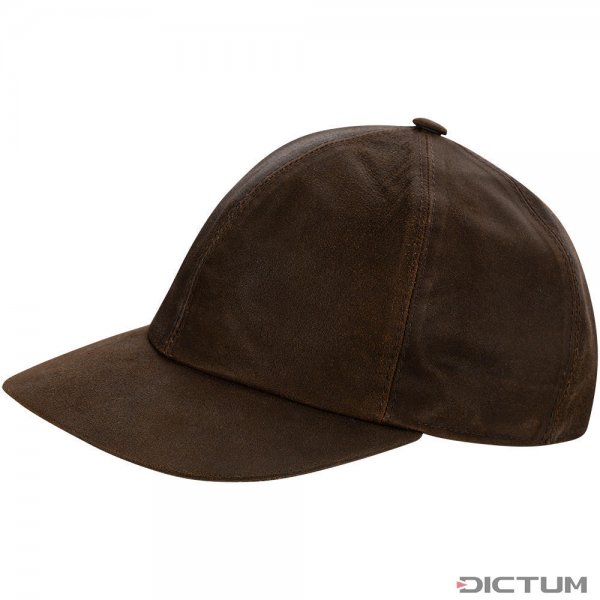 Gorra de béisbol, napa de cabra, marrón/antigua, talla S (55/56)