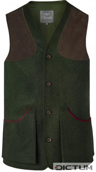Chrysalis Men’s Shooting Vest, Loden, Size XL