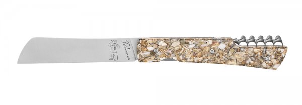 Складной нож Le Vendredi, стабилизированная двустворчатая раковина