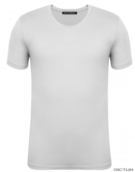 Camiseta de cuello redondo para hombre, bright white, talla XXL