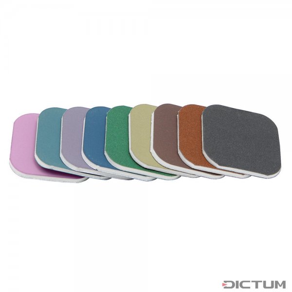 Micro-Mesh Soft Pads, jeu, 50 x 50 mm, 9 pièces