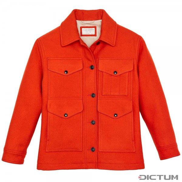 Filson Women's Mackinaw Wool Cruiser, Flame, Size M