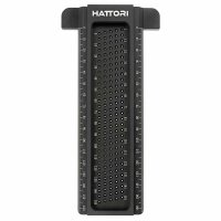 Règle à tracer de précision Hattori avec butée d'arrêt en T, 160 mm