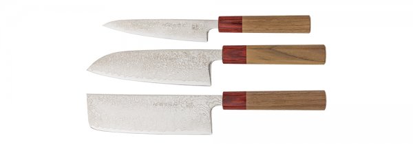 Juego de cuchillos Hokiyama Hocho »Red Edition«, 3 piezas