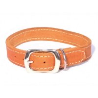 Collar para perro Bolleband Classic 20 mm, coñac, S