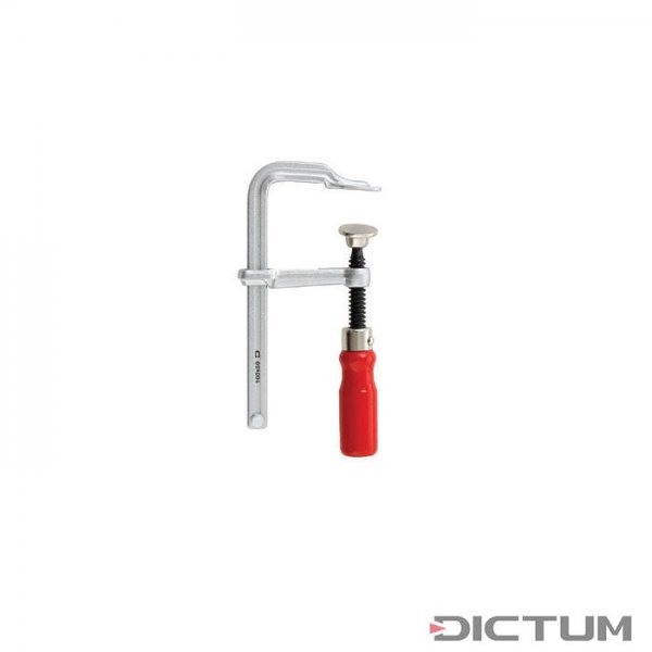 Abrazadera de tornillo acero DICTUM, proyección 50 mm, ancho de sujeción 100 mm