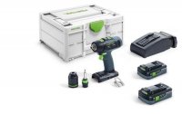 Festool Perceuse-visseuse sans fil T 18+3 HPC 4,0 I-Plus