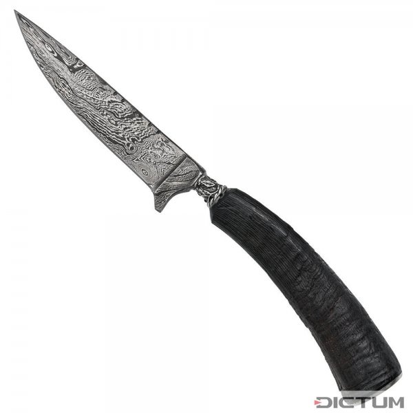 Traditional Knife, Damascus, Chamois Horn