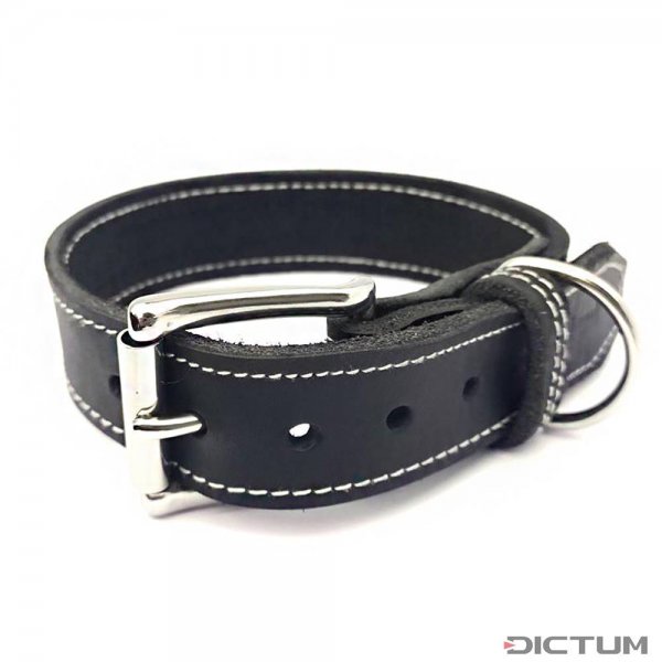 Collar para perro Bolleband Classic 30 mm, negro, XL