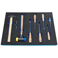 DICTUM Werkzeugmodul Hammer + Schraubendreher, 9-teilig