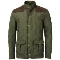 Laksen Men's Quilted Laksen Men's Quilted Jacket »Hampton«, Green, Size M