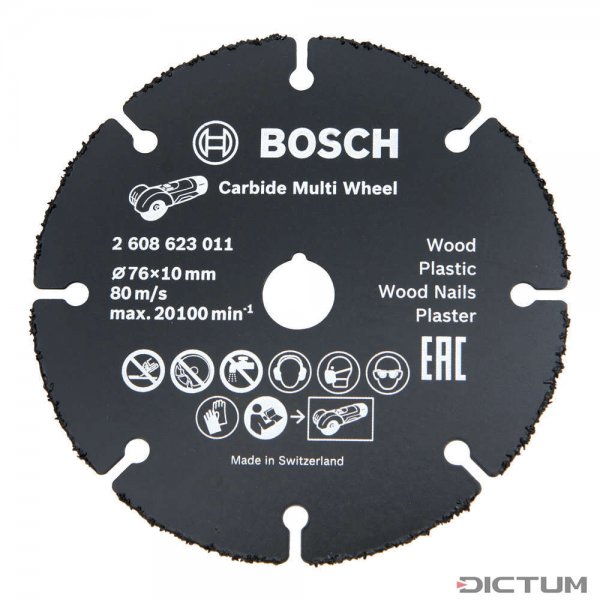 Tarcza tnąca Bosch Carbide Multi Wheel z węglika spiekanego, Ø 76 mm