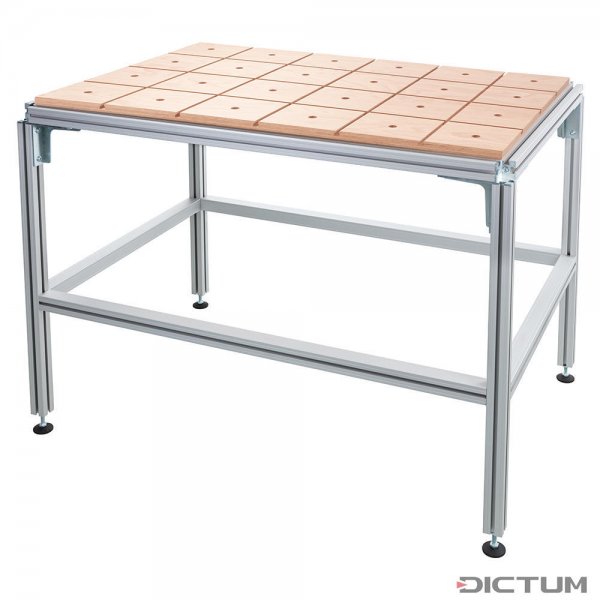 DICTUM Multifunction Table PRO, T-slot 8 mm, Multi-layer Beech