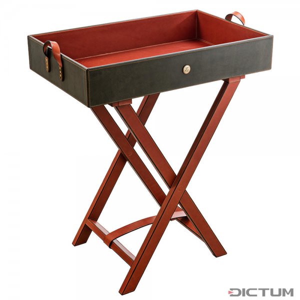 Rey Pavón Leather Tray Table
