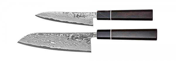 Juego de cuchillos, Shigeki Hocho »ébano«, 2 piezas