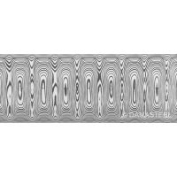 Stal damasceńska Stal damasceńska Damasteel DS93X Odins Eye, 51 x 3,2 x 250 mm
