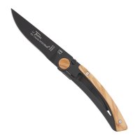 Le Thiers Folding Knife, Noire, Olive Wood