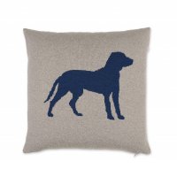 Lenz & Leif Cushion Lenz & Leif Cushion Cover »Dog«, 50 x 50 cm, Beige/Dark Blue