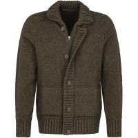 Kurtka dzianinowa męska Kurtka dzianinowa męska Merino-Possum, szarobrązowa-melange, rozmiar XXL