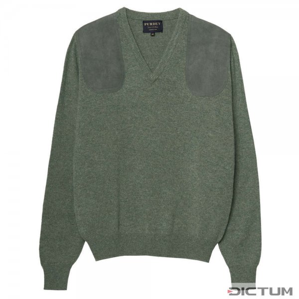 Purdey Ladies Shooting Sweater, Green, Size 8
