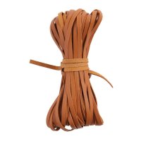 Kangaroo Braiding Laces, Kangaroo Braiding Laces, Flat, Saddle Tan