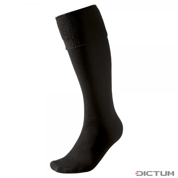 Woolpower护膝袜，黑色，400克/平方米，尺寸36-39。