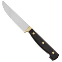Rustic Cutlery, Ebony, Farmhouse-style Table Knife with Serrated Edge