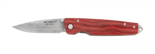 Mcusta Folding Knife, Micarta Red