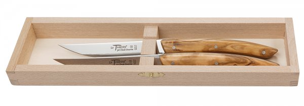Le Thiers 牛排刀和餐刀，橄榄木材质