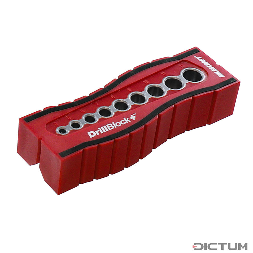 Milescraft DrillBlockPLUS Drill Guide Metric Simple drilling and jointing systems Dictum