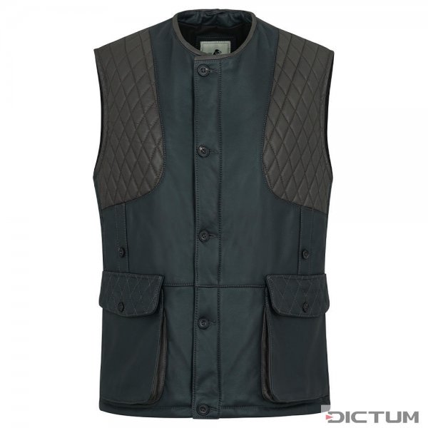 »Roger« Men’s Shooting Vest, Deerskin, Anthracite, Size 50