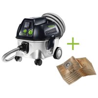 Festool Mobile Dust-extractor CLEANTEC CT 17 E + 5 Filter Bags