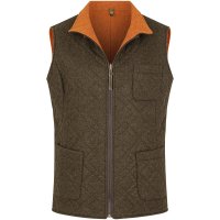 »Dani« Ladies Reversible »Dani« Ladies Reversible Vest, Loden, Brown/Orange, Size 42