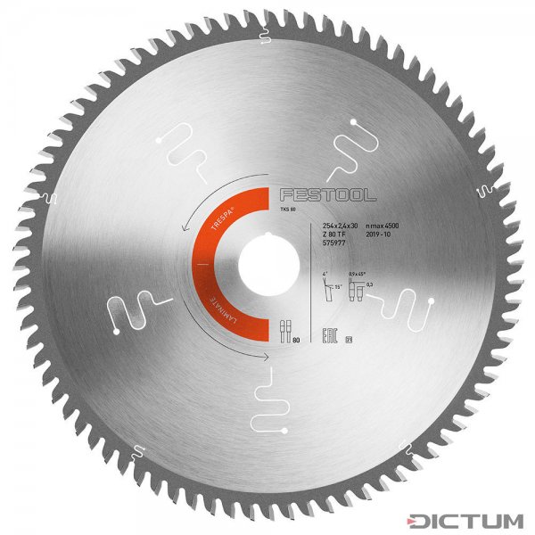 Festool Special saw blade 254x2,4x30 TF80 L