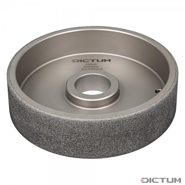 DICTUM CBN 黑水晶磨盘，直径 150 mm，侧面涂层，B46
