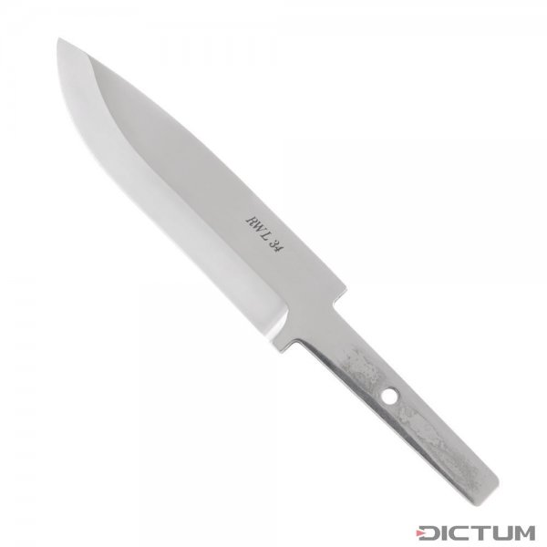 Švédský zásuvný rybářský nůž vyrobený z materiálu Damasteel RWL34.