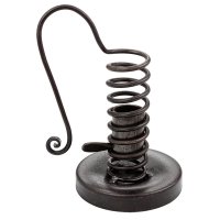 Swivel candlestick with round base for table candles