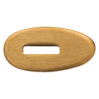 Bolster with Finger Guard, 18 x 35 mm, Brass, Blade Thickness 3.2 mm