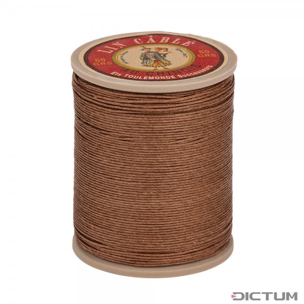 »Fil au Chinois« Waxed Linen Thread, Beige, 133 m