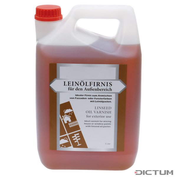 Boiled Linseed Oil for Exterior Use, 5 l