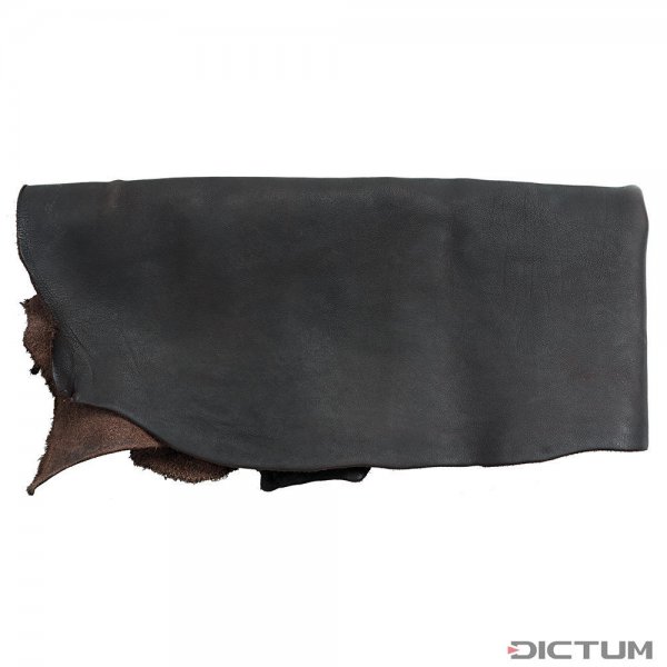 Nappa Cow Leather, Half Hide, Dark Brown, 1.8-2.0 m²